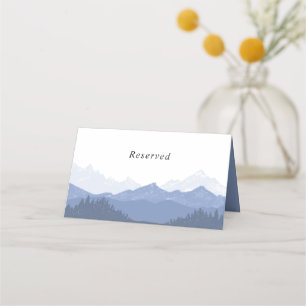 Carte De Placement Réservé Blue Mountain Scenery Mariage personnalisé