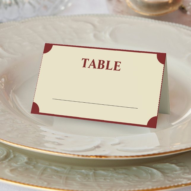 Carte De Placement Retro Cinema Theater Admettez Deux Mariages de bil (Retro Cinema Theater Admit Two Ticket Wedding Place Card)