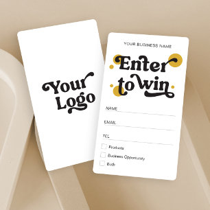 Carte De Placement Retro Moderne Prix Draw Raffle Billet d'affaires