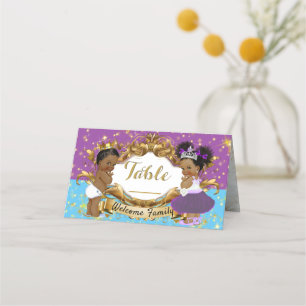 Carte De Placement Révélation Royale Africaine du genre Violet Blue
