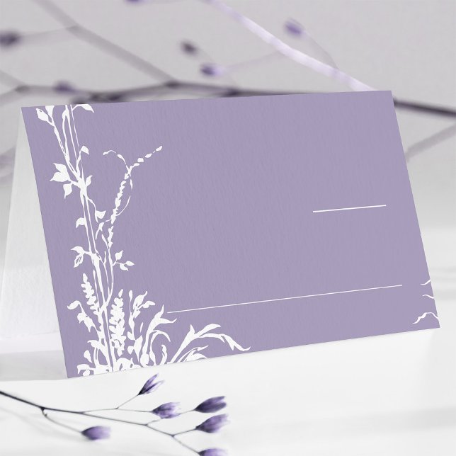 Carte De Placement Romantic Botanical Garden Lavender Wedding (Créateur téléchargé)