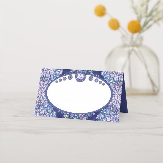 Carte De Placement Rosace bleue (Devant)