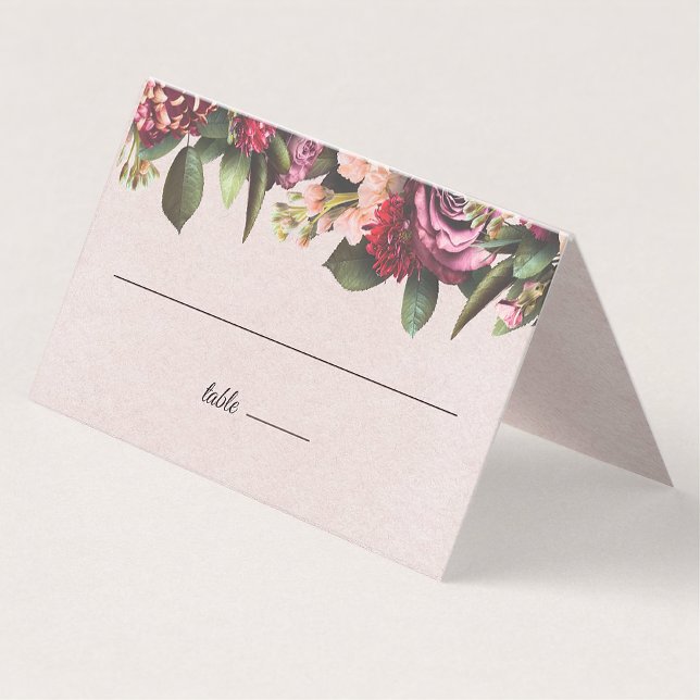Carte De Placement Rose Blush (Créateur téléchargé)