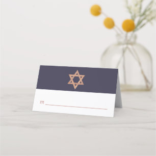 Carte De Placement Rose Gold Magen David Toute occasion Purim Party