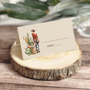 Carte De Placement Russe Western Cowboy Mariage
