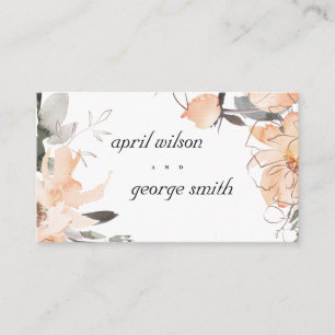 CARTE DE PLACEMENT RUST TERRACOTTA COULEUR D'EAU BROWN MARIAGE FLORAL