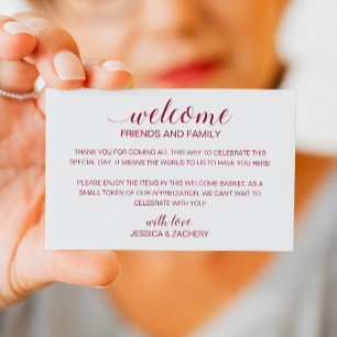 Carte De Placement Sac cadeau de bienvenue pour Mariage de Bourgogne