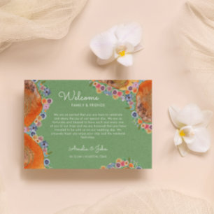 Carte De Placement Sac Panier Cadeau de Bienvenue de Mariage Fleur Sa