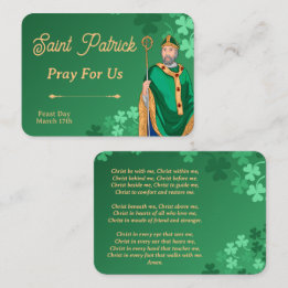 Carte De Placement Saint Patrick Prayer Card – Breastplate Prayer