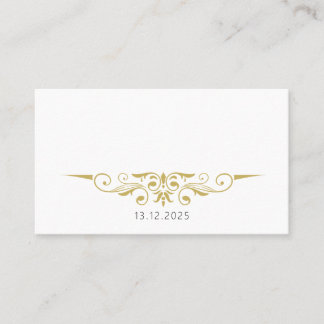 Carte De Placement Sarah - Plaques Mariages Gold Accent