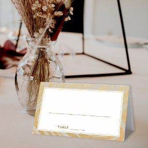 Carte De Placement Script moderne Ombre Gold Sièges Table Carte Place