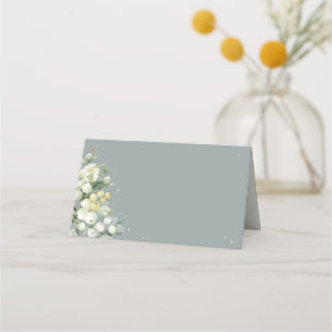 Carte De Placement Seafoam Green Snowberry+Eucalyptus Mariage