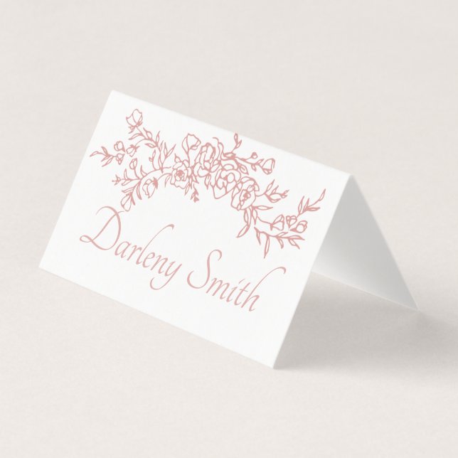 Carte de placement Simple Minimaliste (Front)