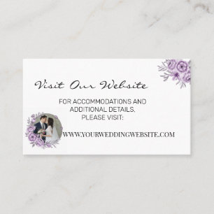 Carte De Placement Site Web mariage d'orchidées d'aquarelle Insérer u