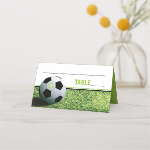 Carte De Placement Soccer Bar Mitzvah replié