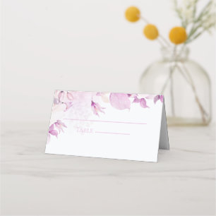 Carte De Placement Soft rose moderne Boho Mariage plié Carte Place