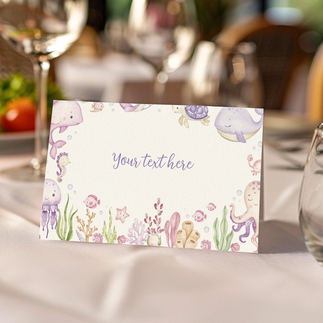 Carte De Placement Sous la tente de nourriture de la Fête des Animaux (Créateur téléchargé)