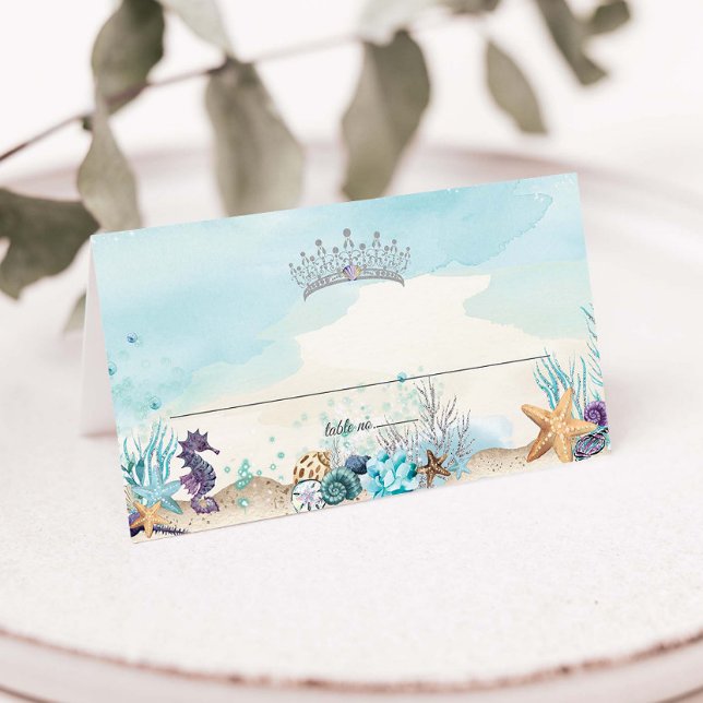 Carte De Placement Sous le Sea Beach Sweet 16 Quinceañera XV (Créateur téléchargé)