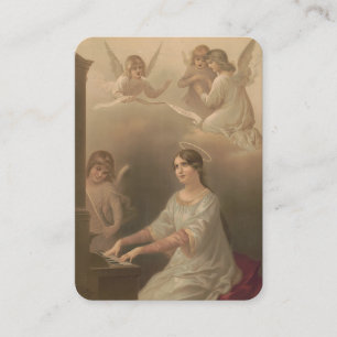 Carte De Placement St. Cecilia Patron Musiciens Prière catholique