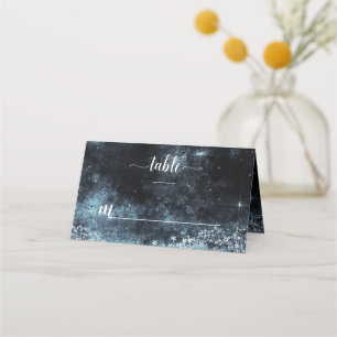 Carte De Placement Star Struck Aquarelle Galaxy Mariage Numéro de tab