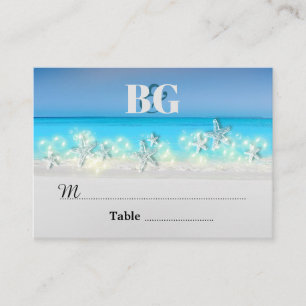 Carte De Placement Starfish paradis eaux bleues table tropicale non