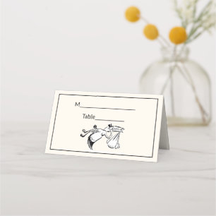 Carte De Placement Stork #1 Baby shower Sexe Révéler ivoire BG