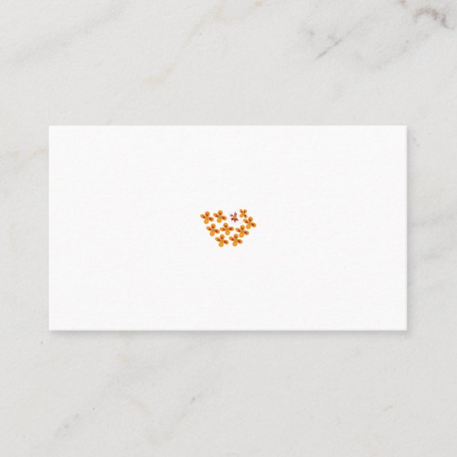 Carte De Placement Style Décoratif, Orange Mouillé, Rouge Cornell (Devant)