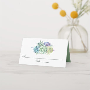 Carte De Placement Succulents de Cactus du désert