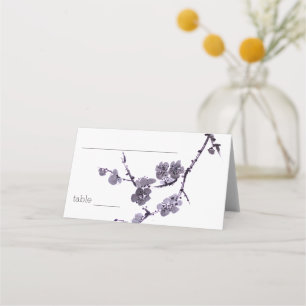 Carte De Placement Sumie de fleur de prune