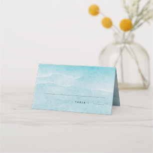 Carte De Placement Summer Blue Ocean Beach Mariage Carte de lieu