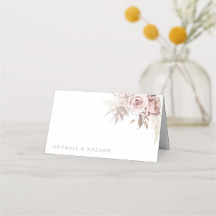 Carte De Placement Superbe Mariage floral Blush