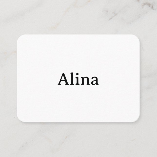 Carte De Placement supprimer le texte et ajouter votre propre concept (Devant)