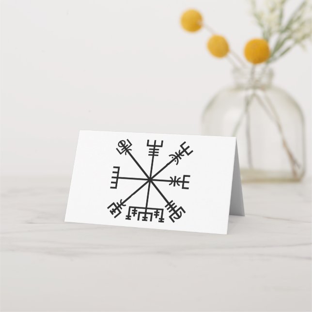 Carte De Placement Symbole Viking Vegvisir (Devant)