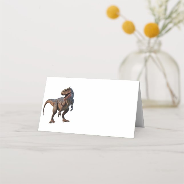 Carte De Placement T Rex Dinosaur Plaqué Carte Place (Devant)