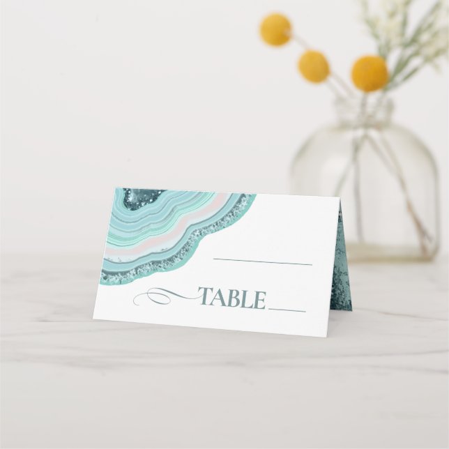 Carte De Placement Table de Mariage de  de la Parties scintillant de  (Devant)