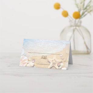 Carte De Placement Table de mariage de plage tropicale affectation
