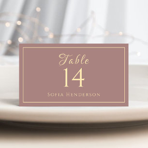 Carte De Placement Table de Mariage moderne minimaliste violet