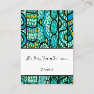 Carte De Placement Table Mariage Autochtone Siège Le Voyage Bleu
