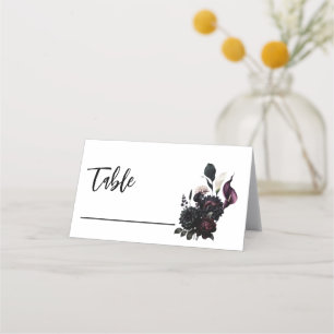 Carte De Placement Table Mariage floral romantique Moody