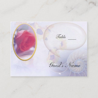 Carte De Placement Table Mariage rose