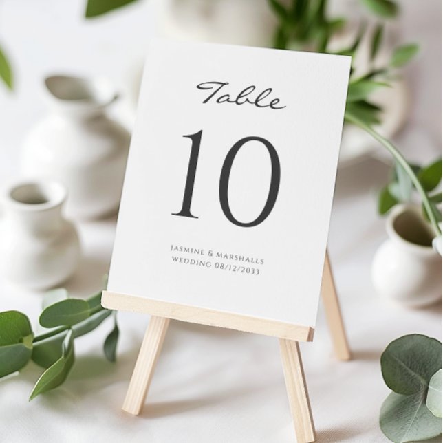 Carte De Placement table mariage simple moderne (minimal wedding table cards )