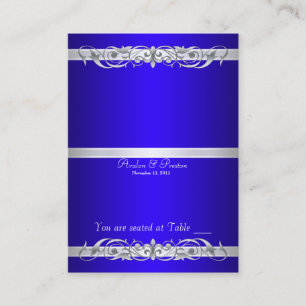 Carte De Placement Table pliante bleue Grand-Duchesse