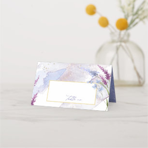 Carte De Placement Tableau d'aquarelle Mariage fleur sauvage Peri ID9