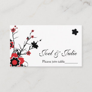 Carte De Placement Tableau de fleurs de cerisier/carte faits sur