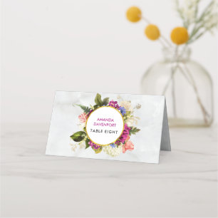 Carte De Placement Tableau Mariage Pretty Rose Aquarelle