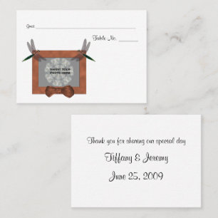 Carte De Placement Tableau photo Mariage personnalisé