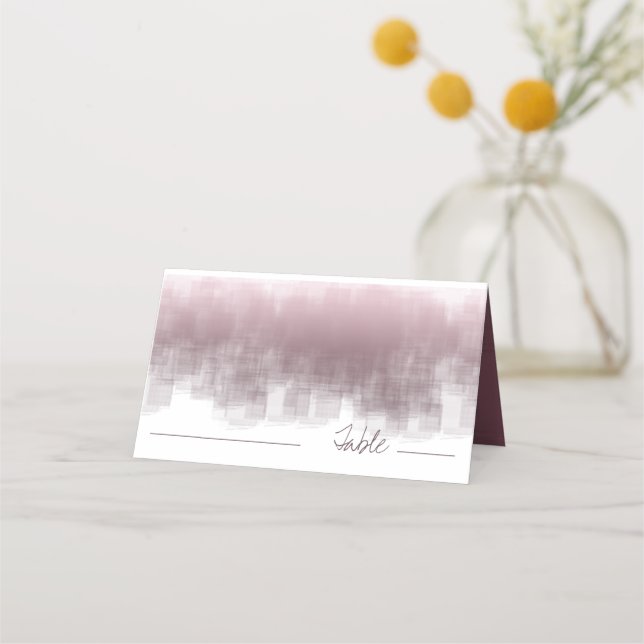 Carte De Placement Tableau Réflexions aquarelle Mauve ID774 (Devant)