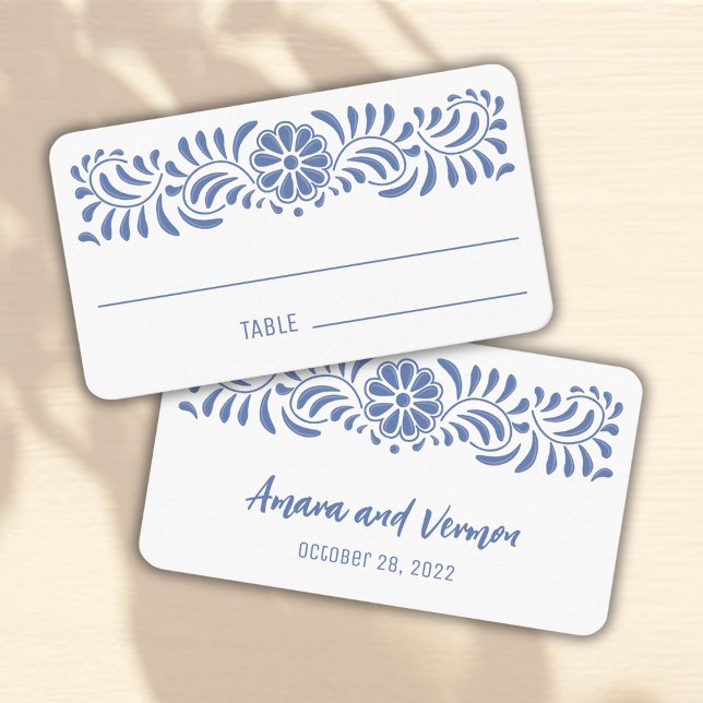 Carte De Placement Tarjeta De Mesa Estilo talavero mexicano (Créateur téléchargé)