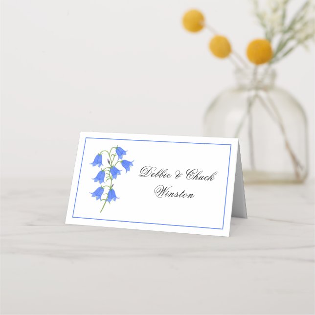 Carte De Placement Tente de carton de placement Fleurs de Jacinthe de (Devant)
