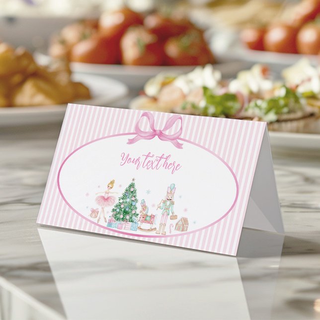 Carte De Placement Tente de nourriture de Noël pour anniversaire avec (Créateur téléchargé)